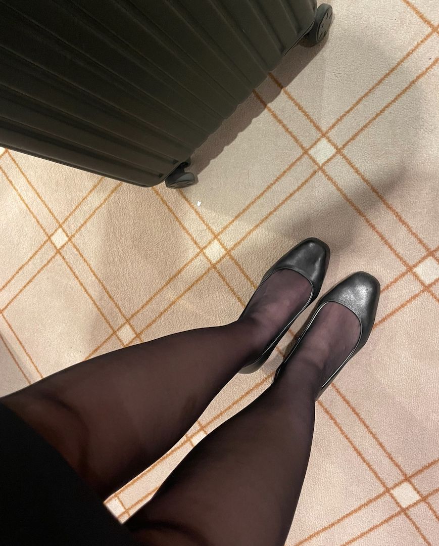 Sexy Stewardess Strumpfhose