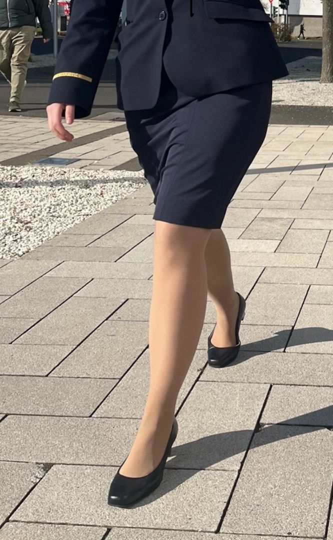 Sexy Stewardess Strumpfhose