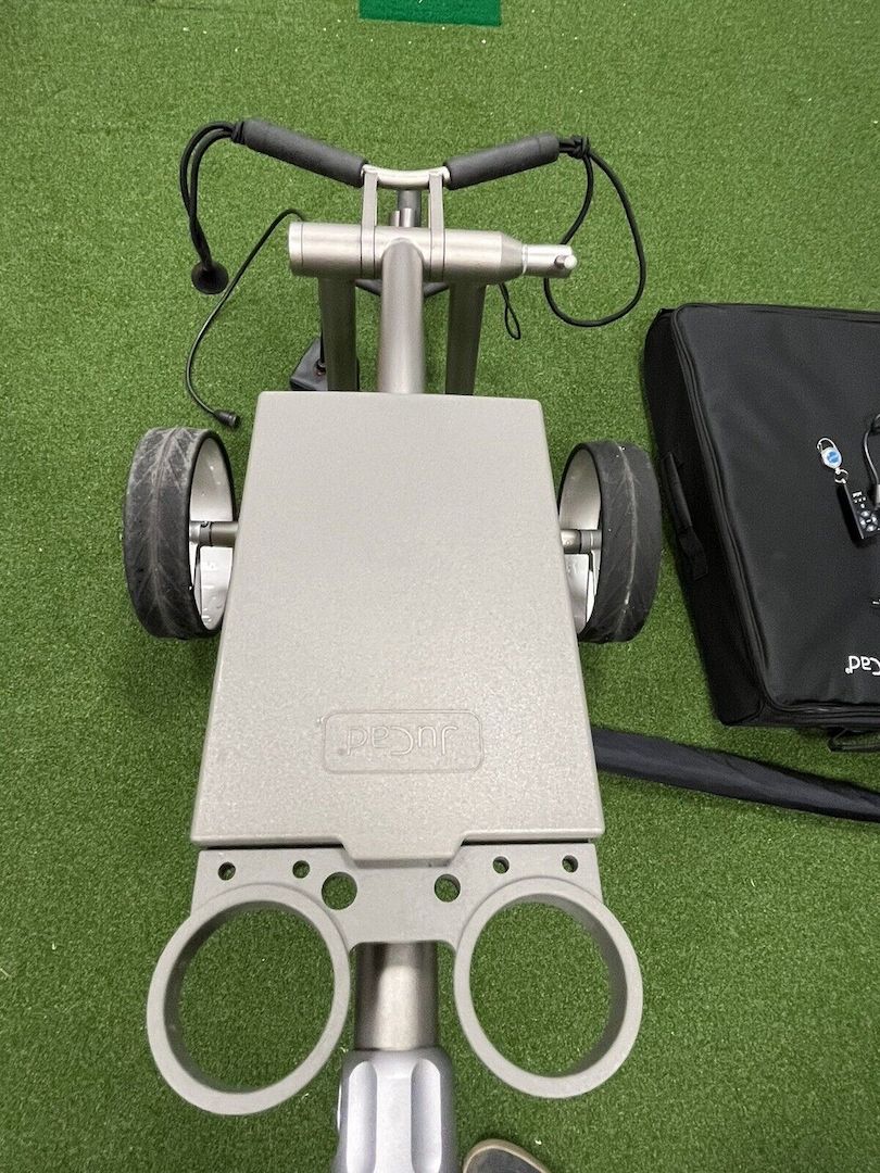 JuCad Phantom Titan eX 2.0 Elektrocaddy, Fernbedienung, JuCad Regenschirm