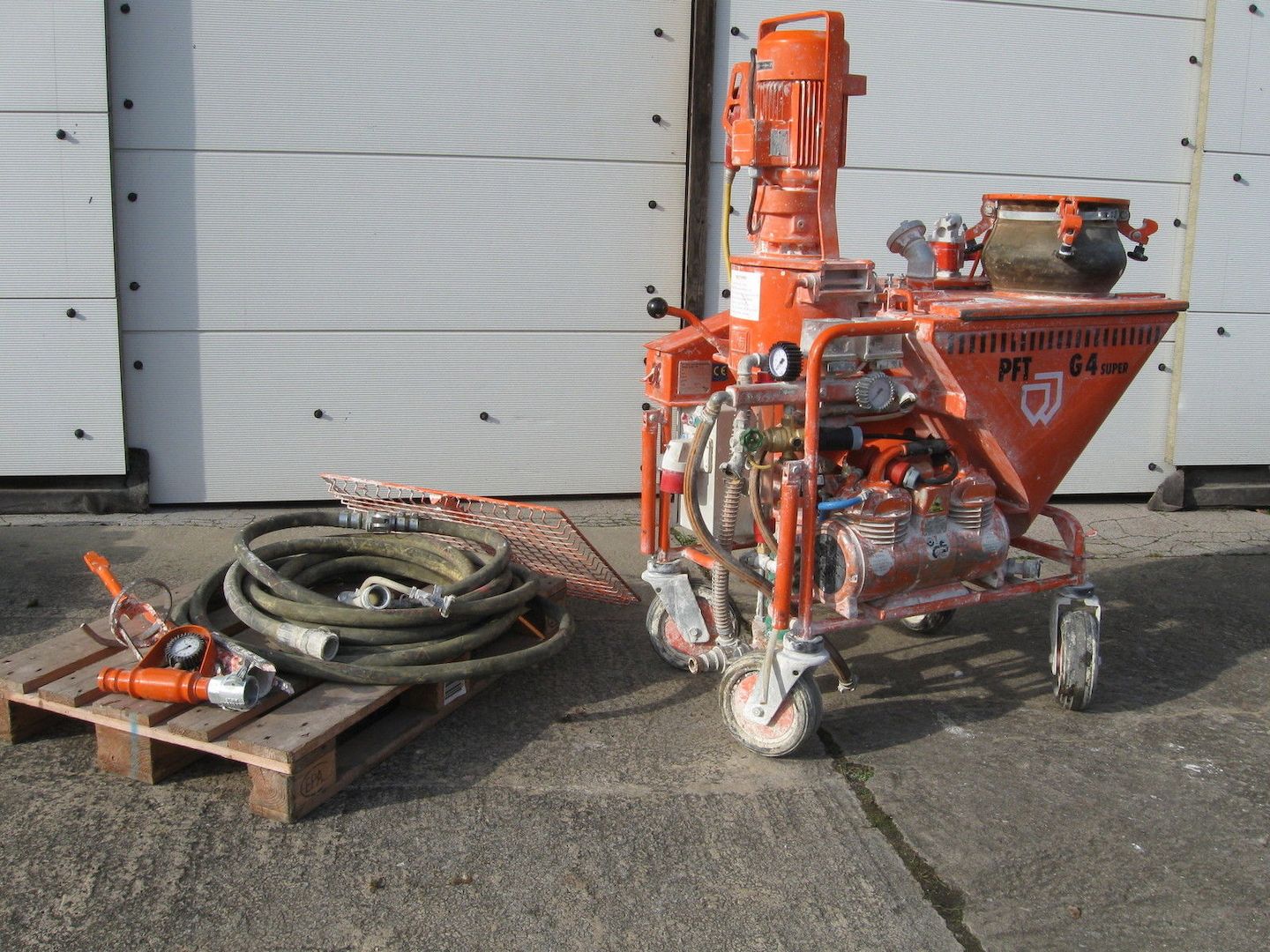 PFT G4 Super , Silobetrieb, Putzmaschine, Verputzmaschine,Silomat,Förderanlage