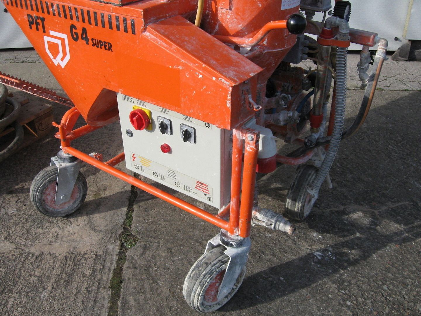 PFT G4 Super , Silobetrieb, Putzmaschine, Verputzmaschine,Silomat,Förderanlage