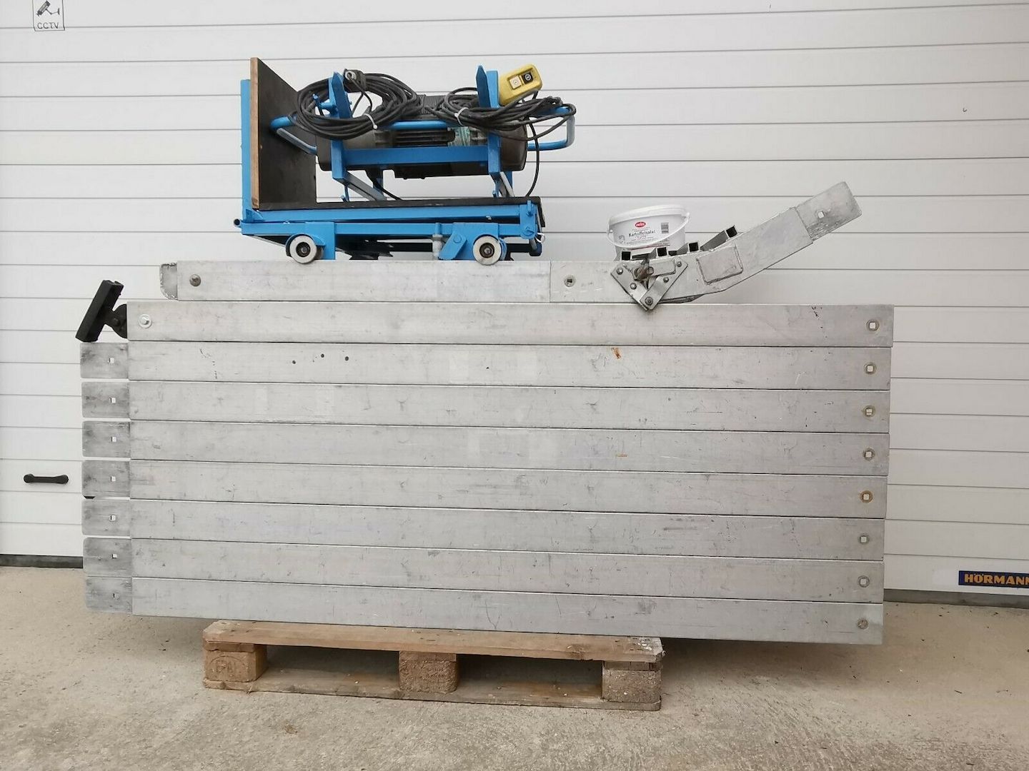 AluLift Böcker Steinweg Toplift 17m Geda Schrägaufzug Bauaufzug Alu Steckaufzug