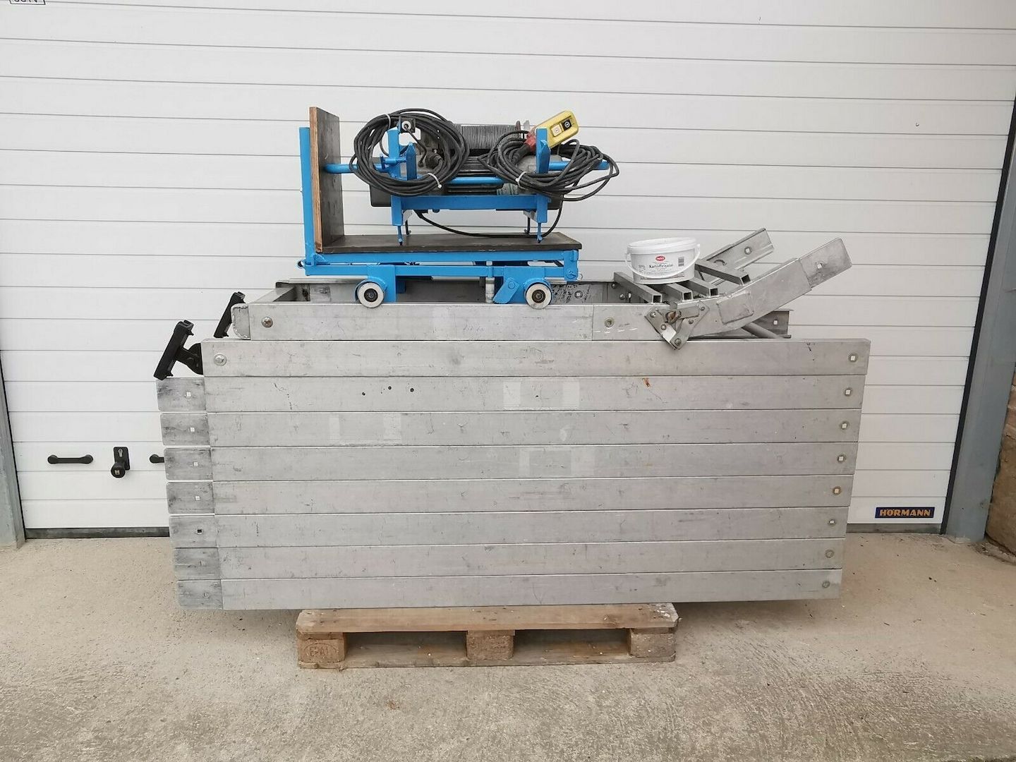 AluLift Böcker Steinweg Toplift 17m Geda Schrägaufzug Bauaufzug Alu Steckaufzug