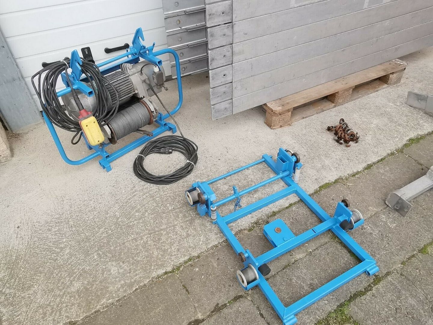 AluLift Böcker Steinweg Toplift 17m Geda Schrägaufzug Bauaufzug Alu Steckaufzug