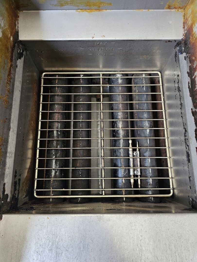 Pitco Sg14s Doppeltank Gasfritteuse mit eingebauter Filterung gewerbliche Gastronomie