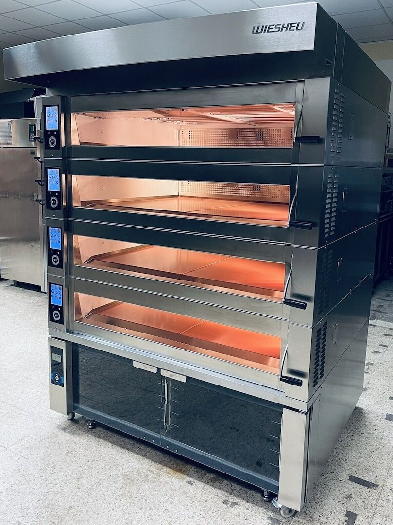 Wiesheu EBO 128 Sx4 Etagenbackofen Backofen mit Gärschrank und Abzugshaube