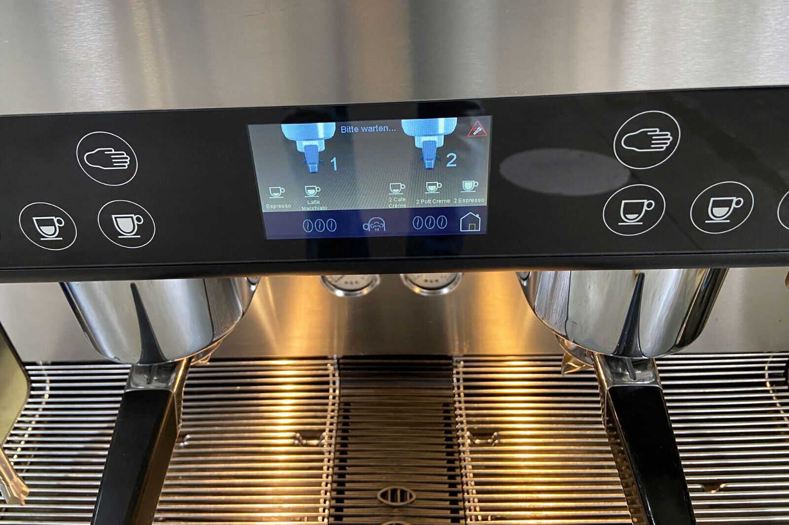 WMF Espresso Profi Gastro Siebträger-Vollautomat 2 Bohnenbehälter