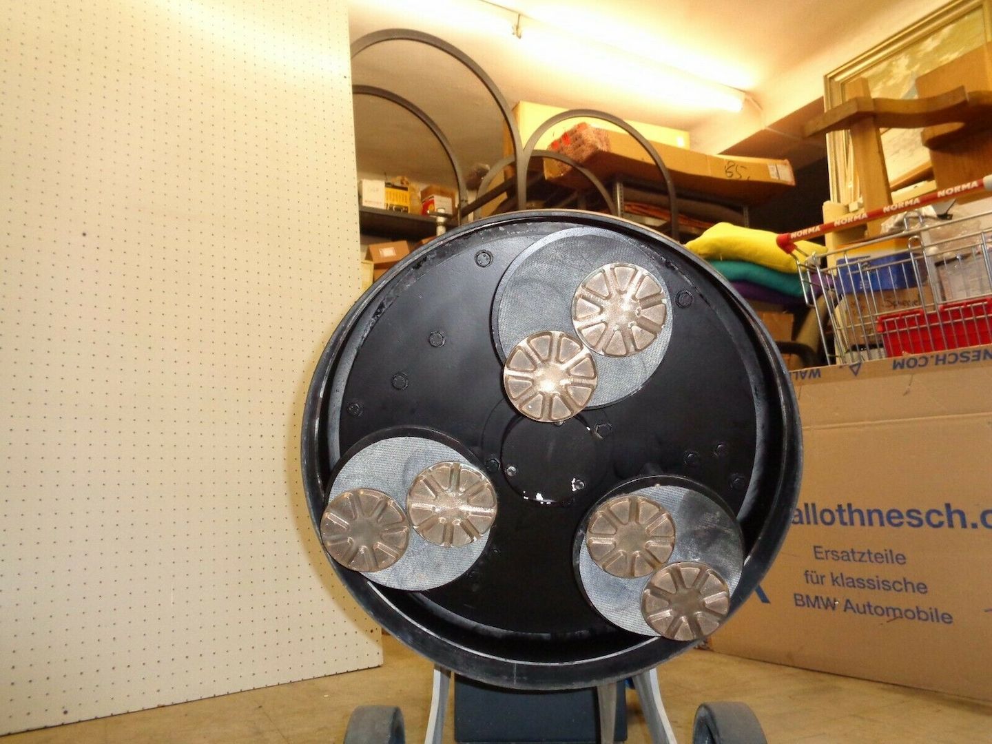 Bodenschleifmaschine Betonschleifer Schwamborn DSM 430 3 Scheiben Maschine