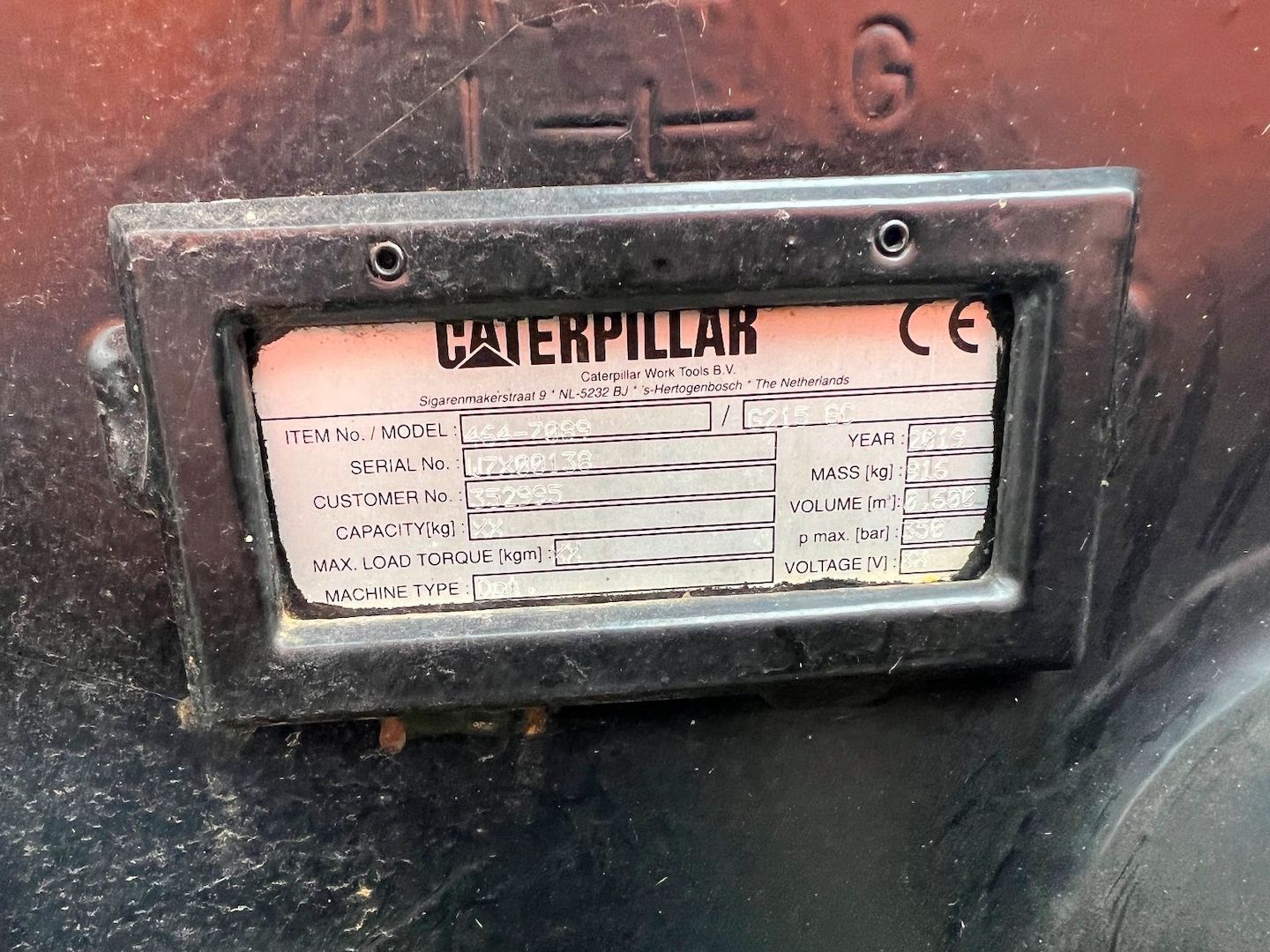 Abbruch Sortiergreifer, CAT-G215 GC