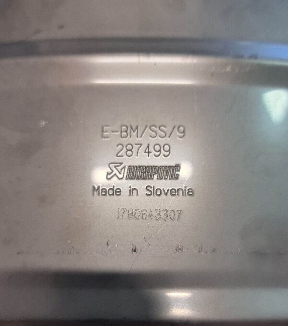 Akrapovic BMW M2 M3 M4  Auspuff
