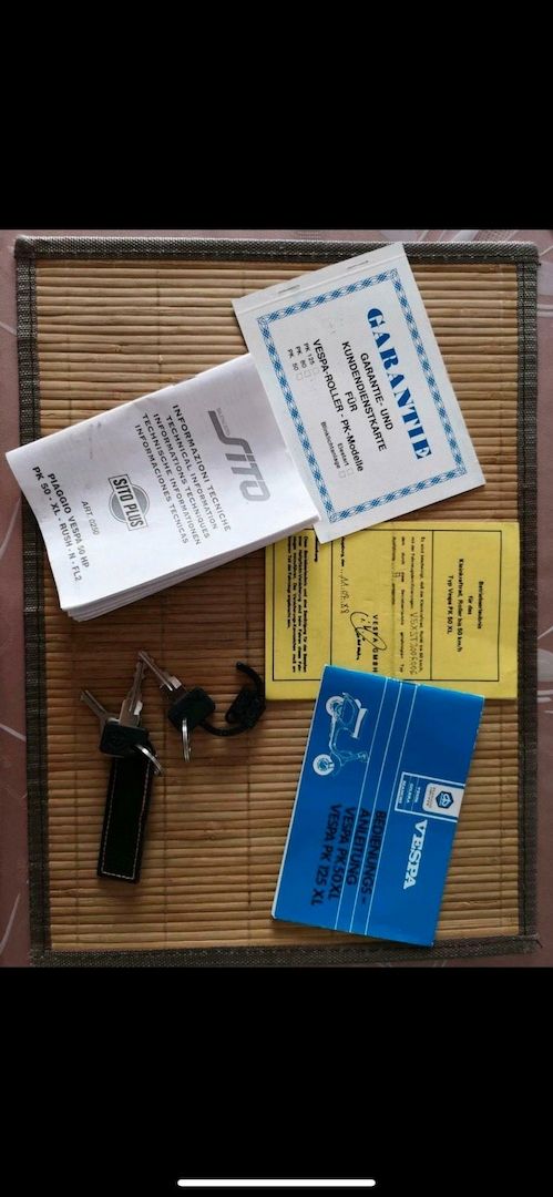 Vespa PK50 XL aus 1988 Liebhaberfahrzeug in Originallack