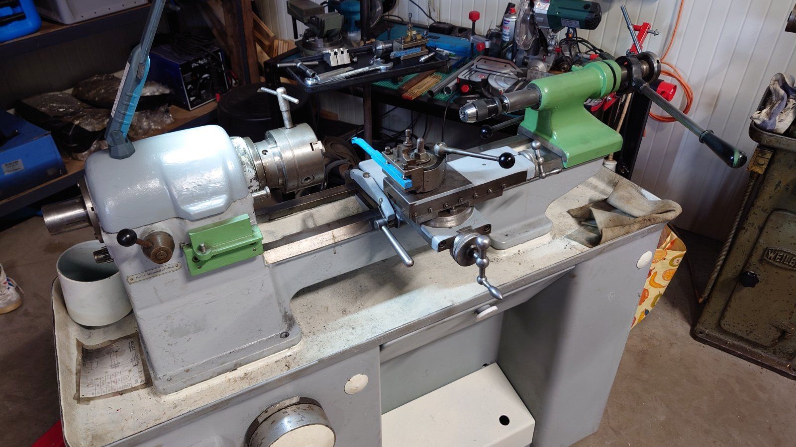 Weiler Drehbank stufenlose Drehzahleinstellung TOP!