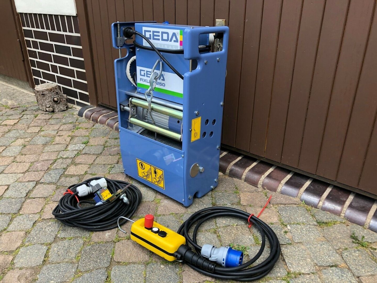 Bauaufzug Baulift Leiterlift GEDA Fixlift 250 Ersatzwinde Winde Dachdeckeraufzug