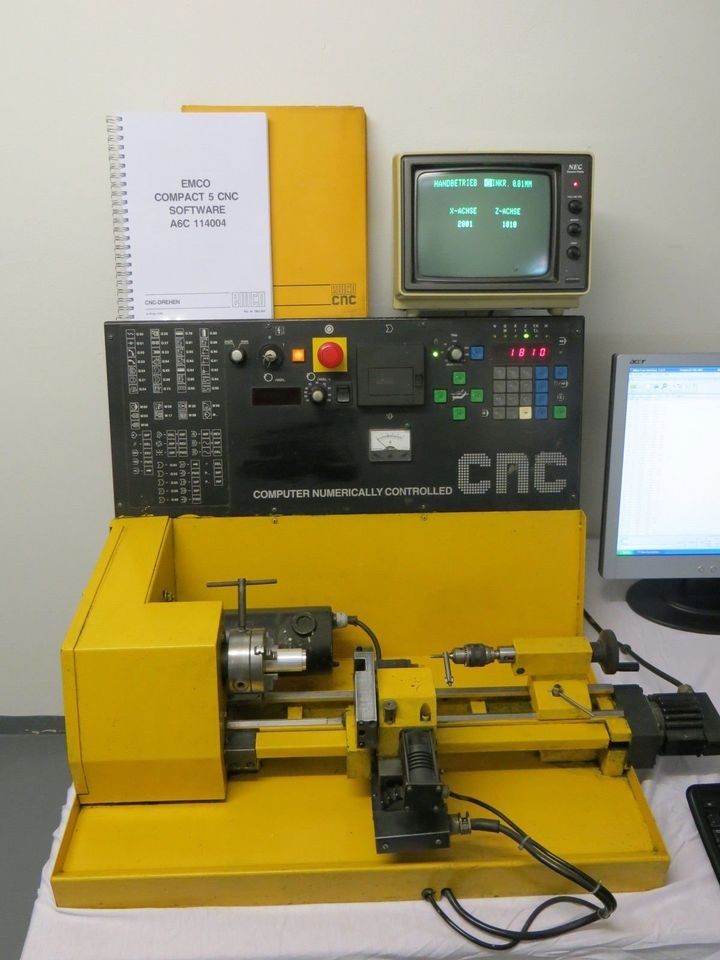 Emco Compact 5 CNC Drehmaschine + PC-System + Isel + Hobby + Mach3