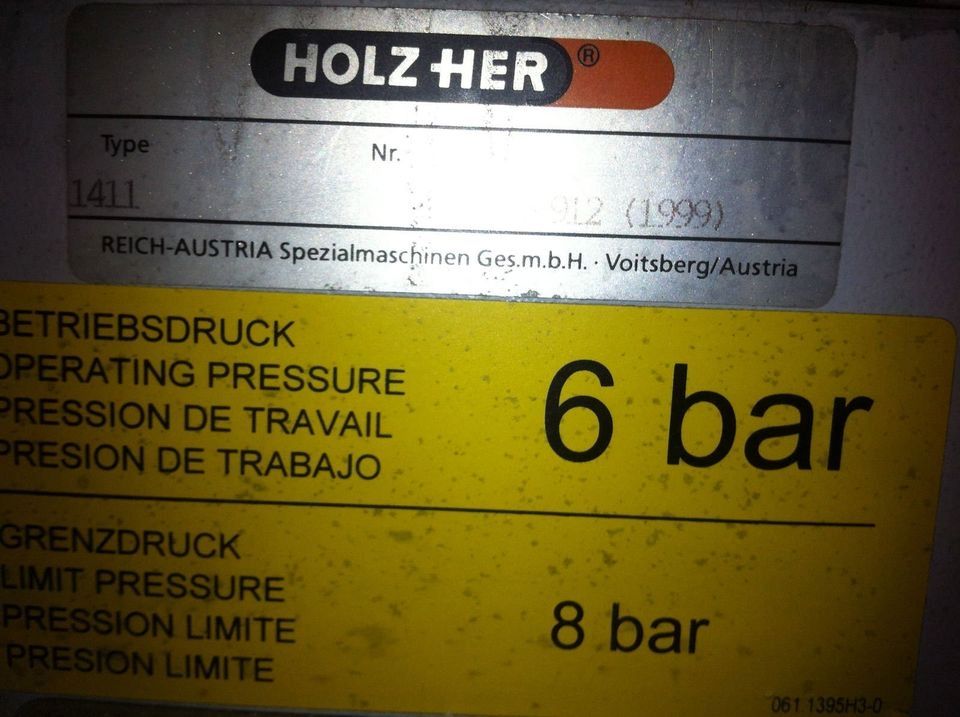 HOLZHER Sprint 1411 Kantenumleimer Maschine