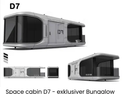 D7 Space Cabin Modulhaus Fertighaus Minihaus Wohncontainer Bungalow Gartencontainer