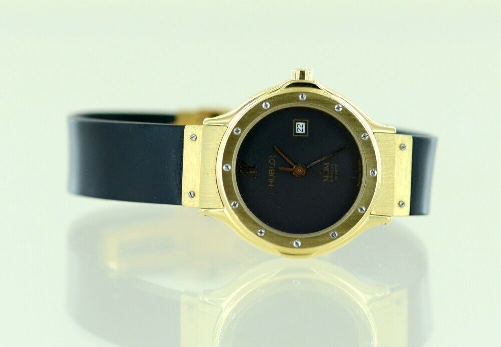 Hublot MDM Quarz 28mm 13913 Damen 18k Gold