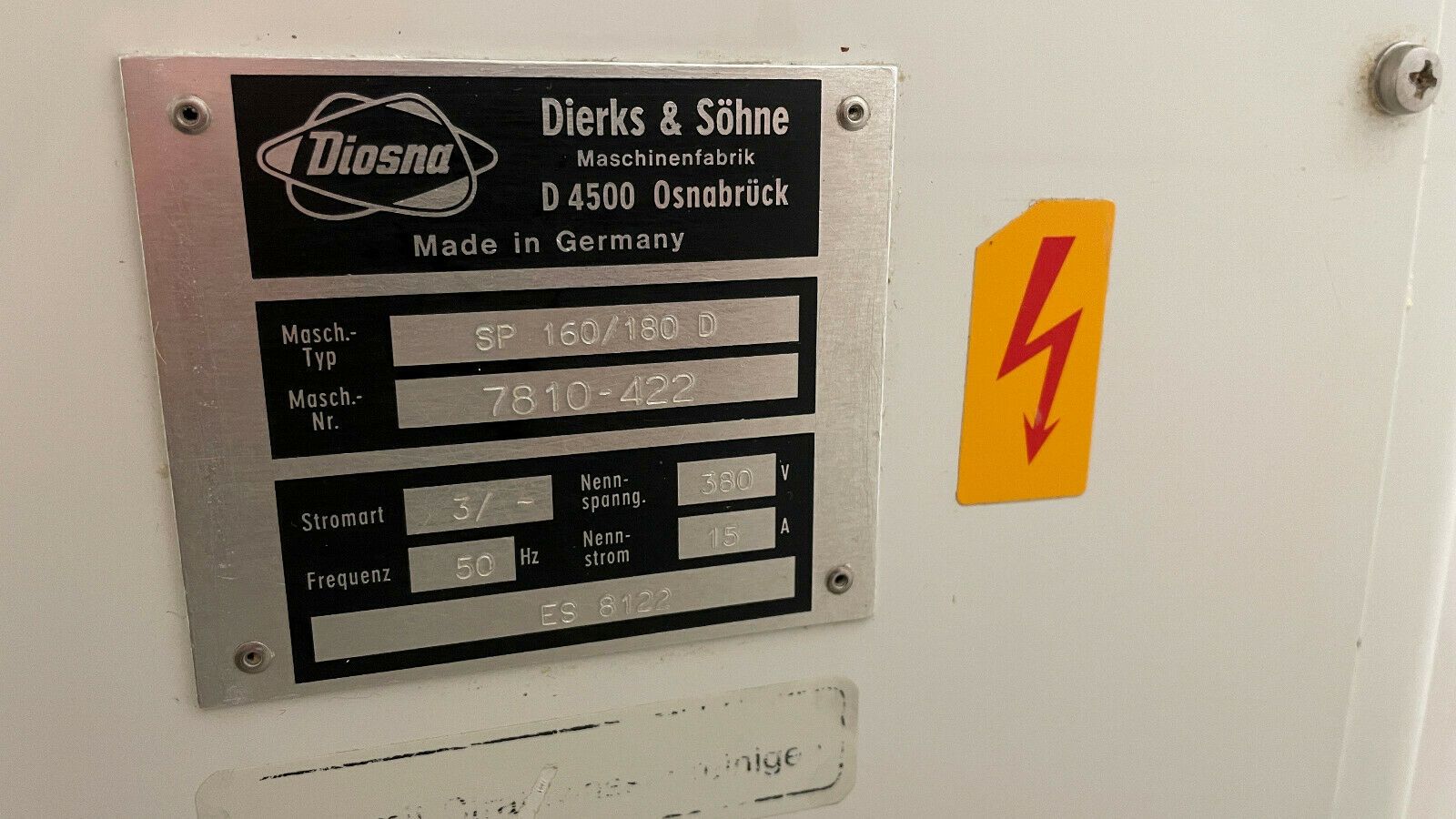 DIOSNA SP160180 D Knetmaschine, Teigkneter, Spiralkneter