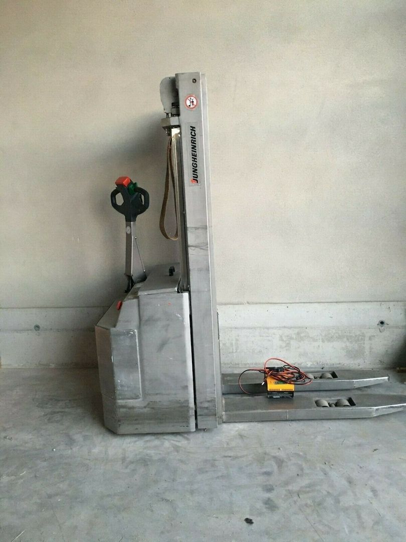 Edelstahl Deichselstapler Elektro-Stapler Hochhubwagen Jungheinrich EJC12 SLH090