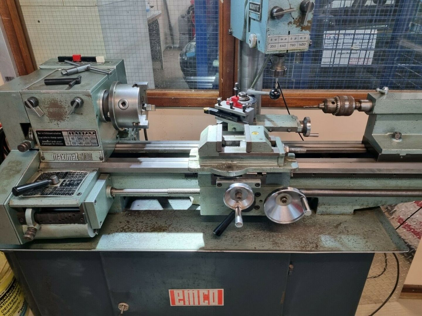 EMCO Drehbank-und Fräse maximat V10 mit viel Zubehör TOP Zustand