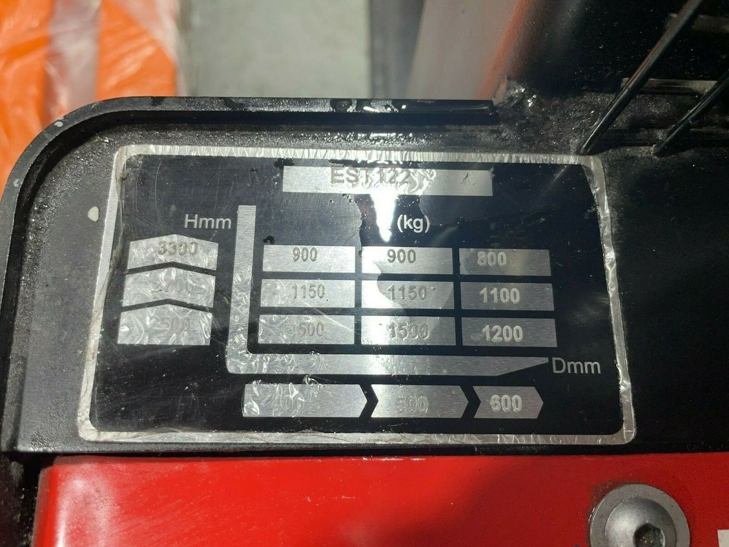 EP EQUIPMENT Ameise hubwagen, max. 3300mm Hub- 1.500kg