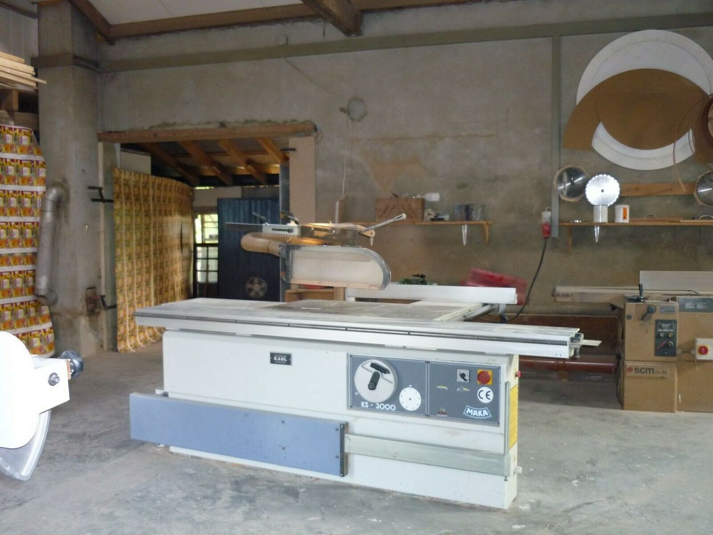 Formatkreissaegesaege , Maka KS 3000 , SCM ,400 V , 5,5 kw , Saegeblatt 400 mm