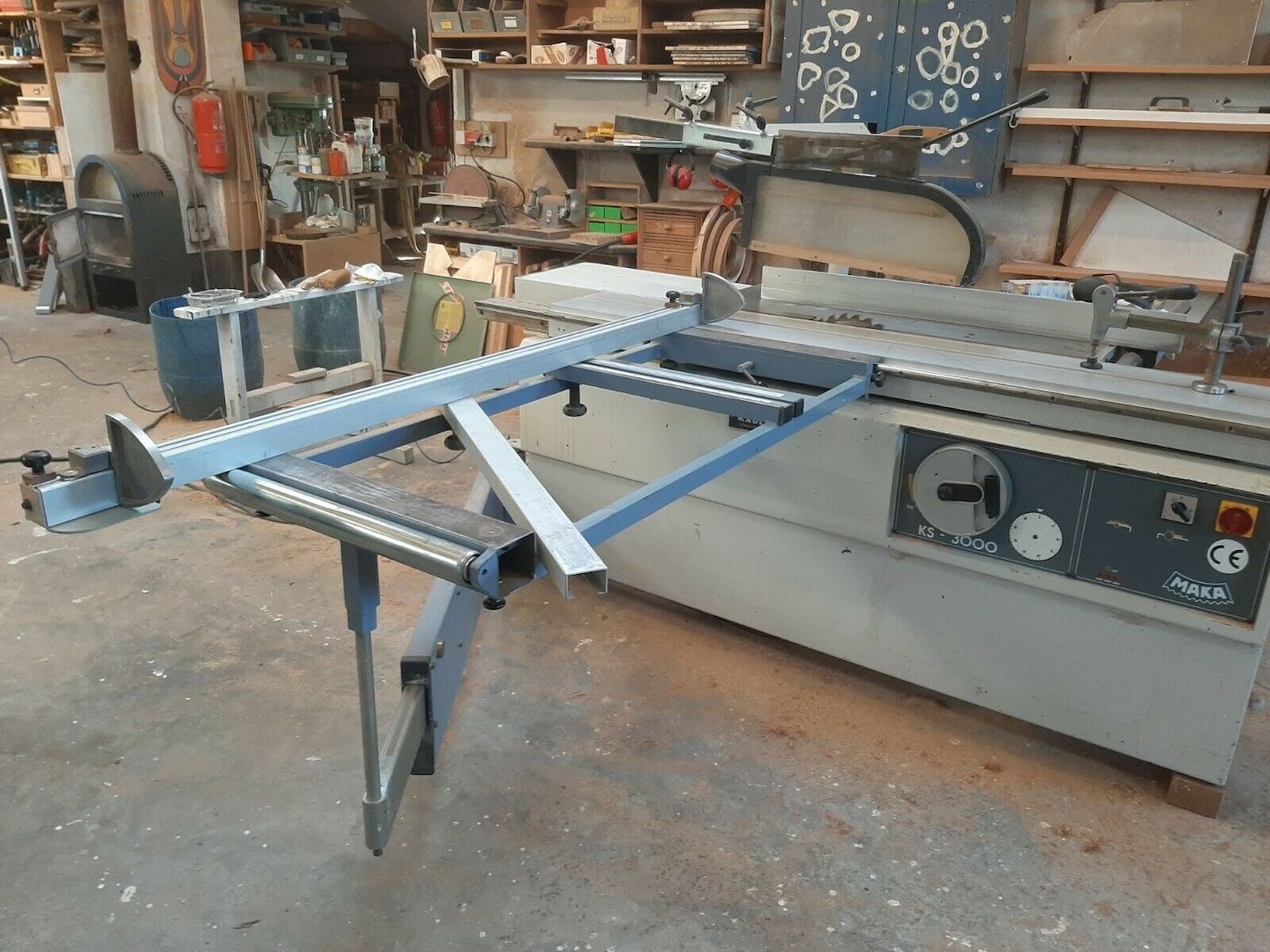 Formatkreissaegesaege , Maka KS 3000 , SCM ,400 V , 5,5 kw , Saegeblatt 400 mm