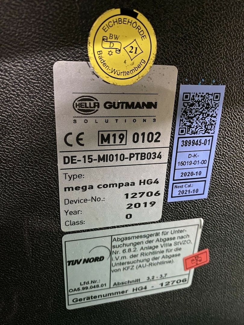 Hella Gutmann Abgastester  AU-Tester Mega Compaa HG4 inkl. Software