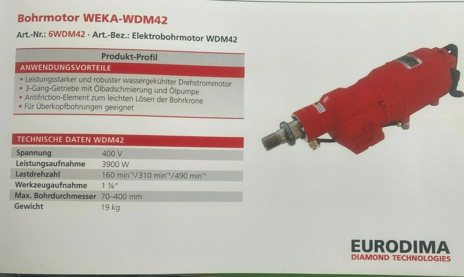 Kernbohrgeräte Bohrständer Bohrkronen Eurodima gebraucht