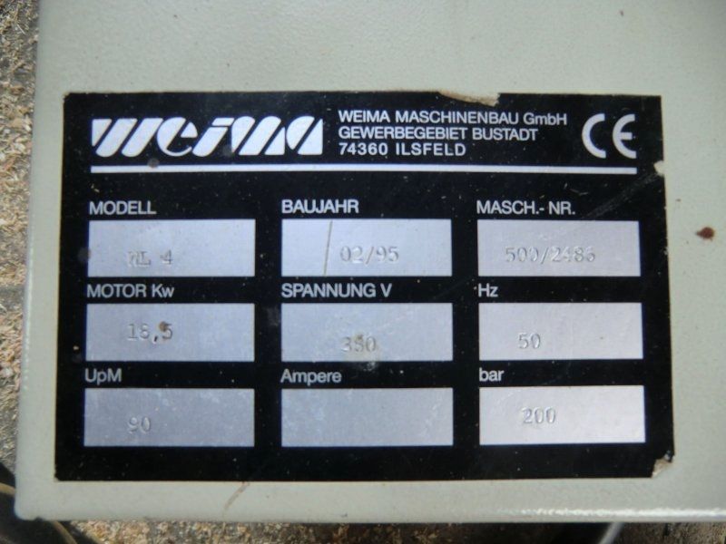 Hacker Weima Wl 4 Häcksler Schredder Zerkleinerer Zeno Brucks Vecoplan