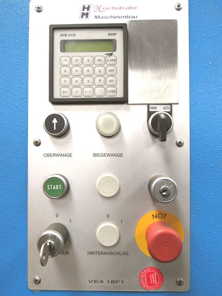 Hydraulische NC Schwenkbiegemaschine Hochstrate SB 10006