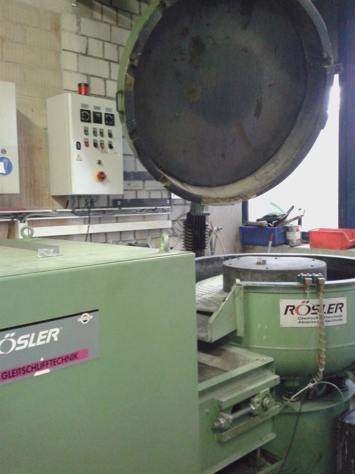 RÖSLER Bandtrockner Rundvibrator Gleitschleifanlage Hochglanzverdichten KOMPLETT