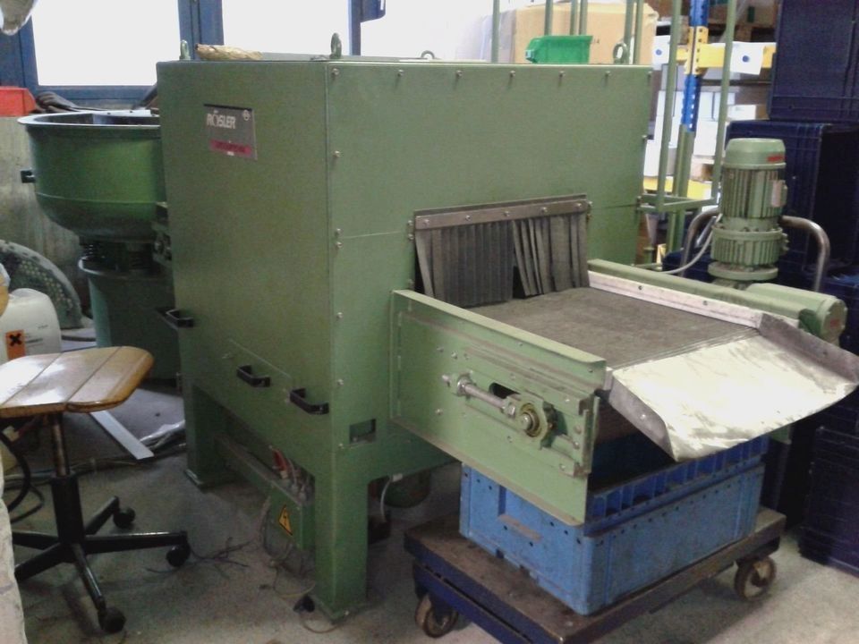 RÖSLER Bandtrockner Rundvibrator Gleitschleifanlage Hochglanzverdichten KOMPLETT