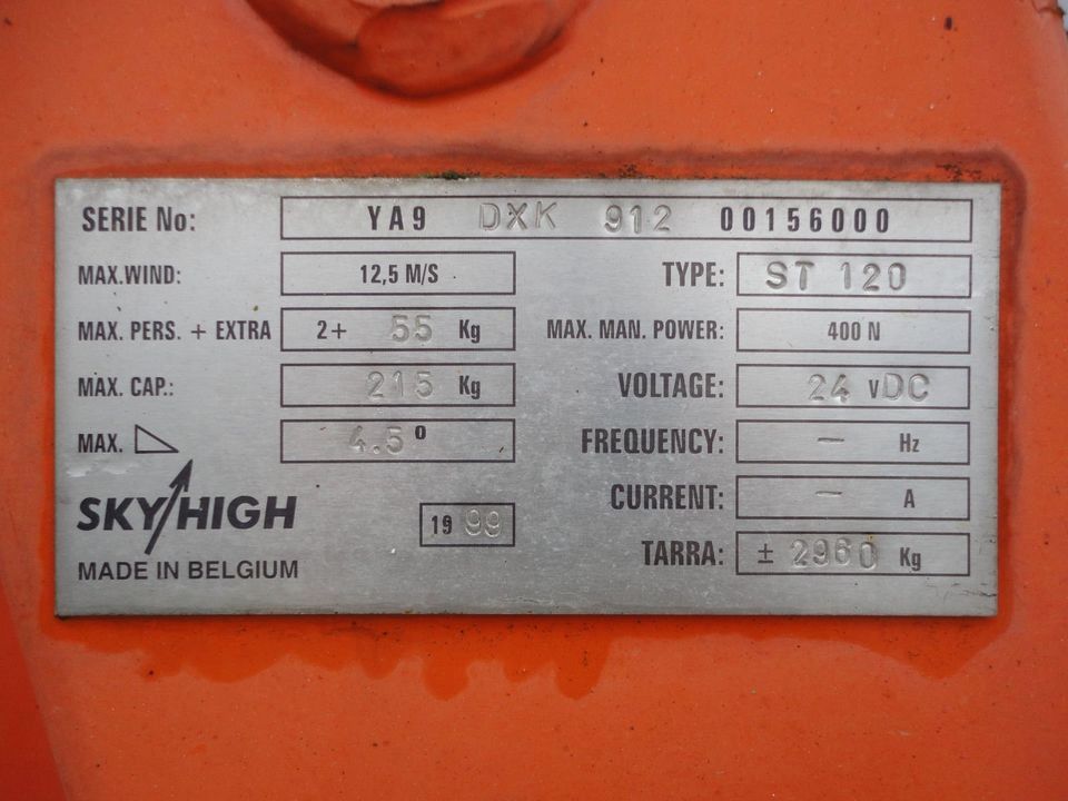 Sky High ST 120 Arbeitsbühne Hebebühne 12m