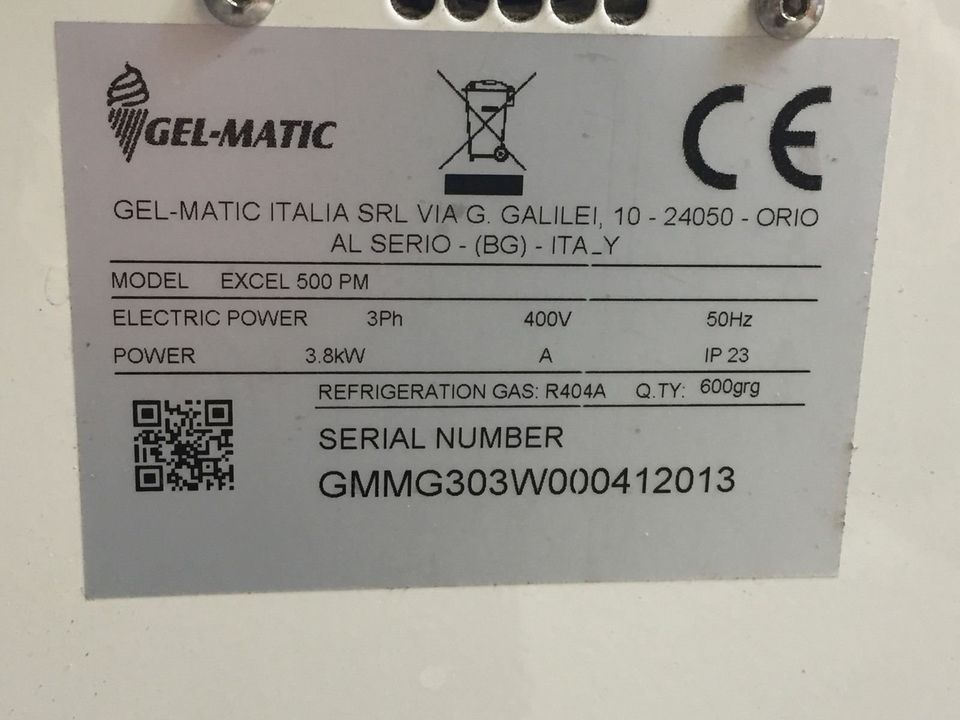 Softeismaschin GEL Matic Italiener SofteisFrozen Joghurt Maschine