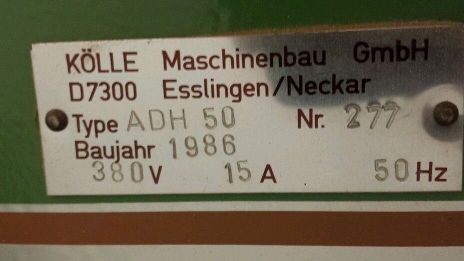 Abricht  Dickenhobel Maschine Kölle ADH 50