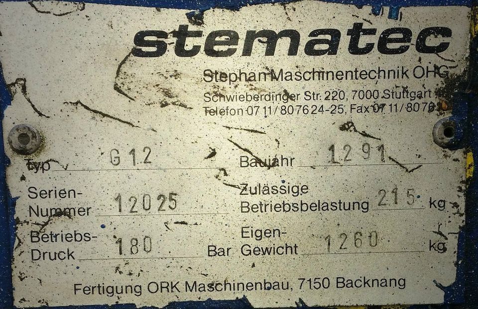 Anhänger Hebebühne Arbeitsbühne Stematec G12