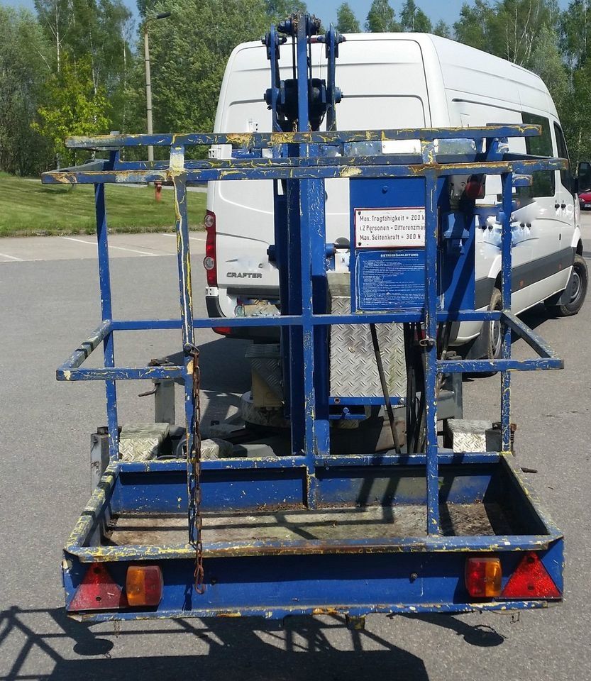 Anhänger Hebebühne Arbeitsbühne Stematec G12