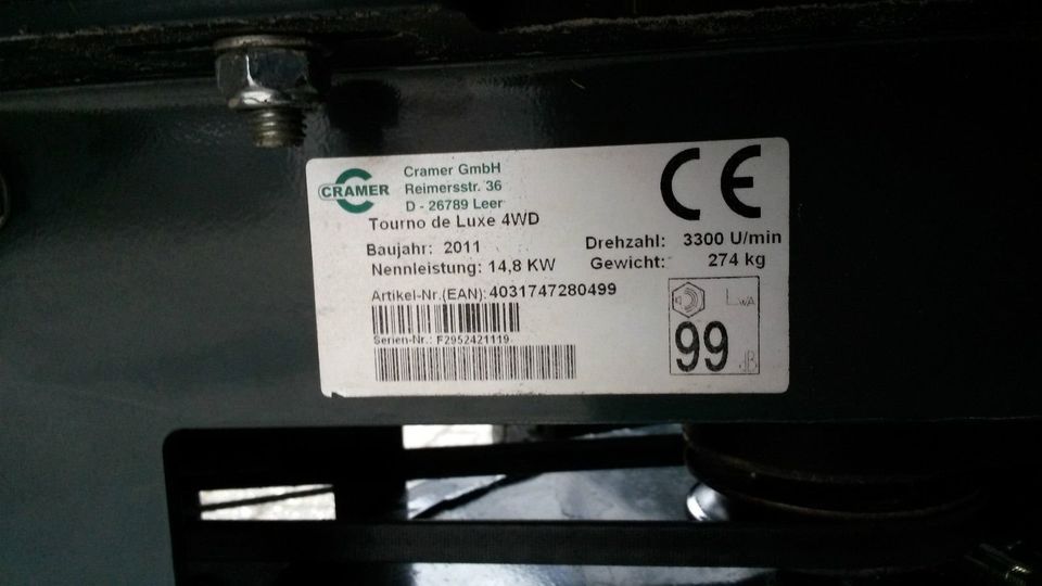 Cramer Tourno de Luxe 4 WD Rasenmäher