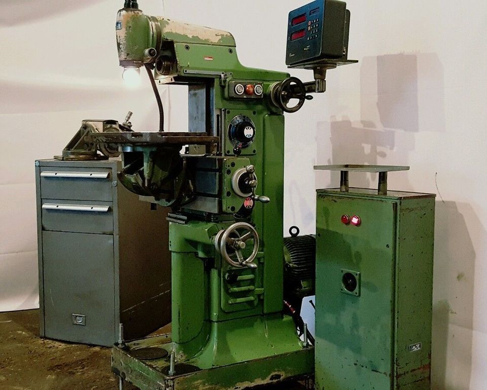 Fräsmaschine Deckel FP 1 mit Zubehör Teilapperat Universalfräsmaschine Maho