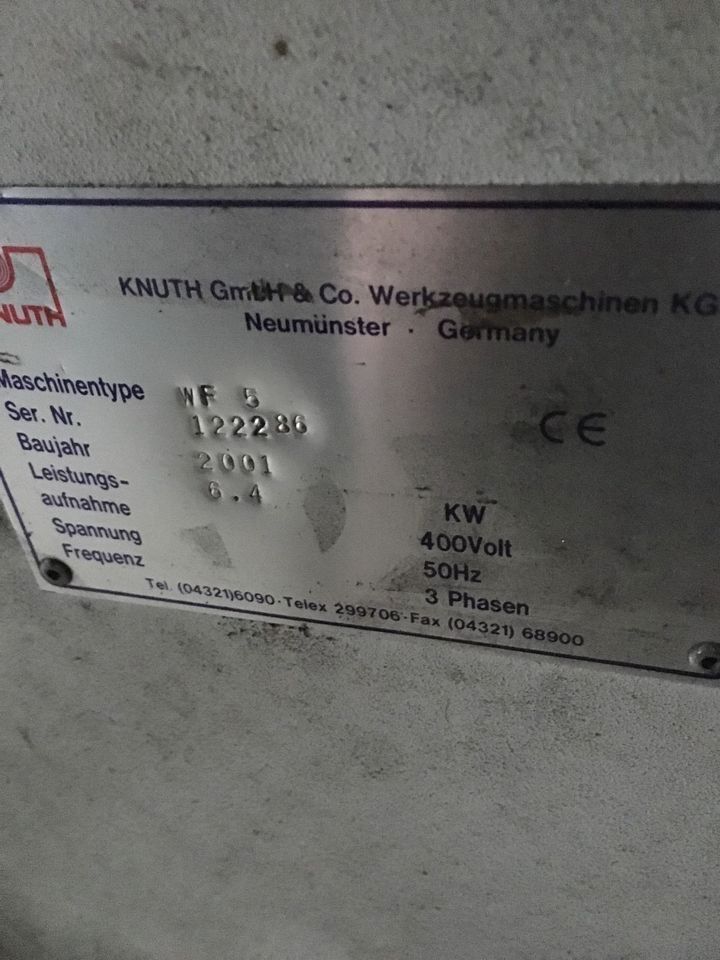 KNUTH WF5 Fräsmaschine Werkzeugfräsmaschine