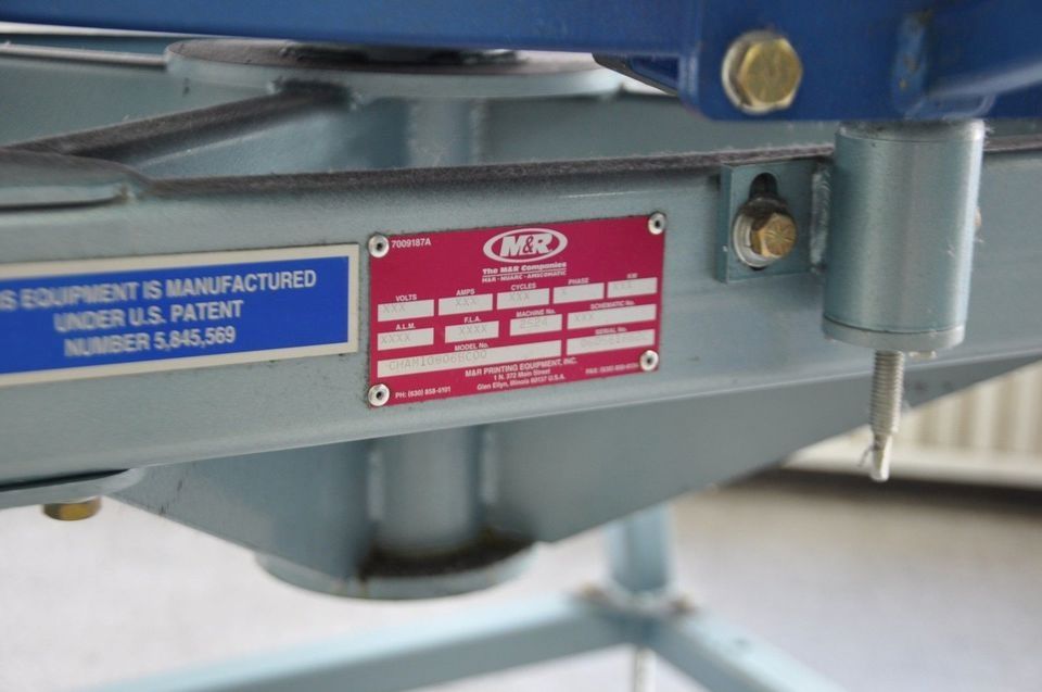 M&R Handruck 6 Farben Siebdruck Maschine Textildruck