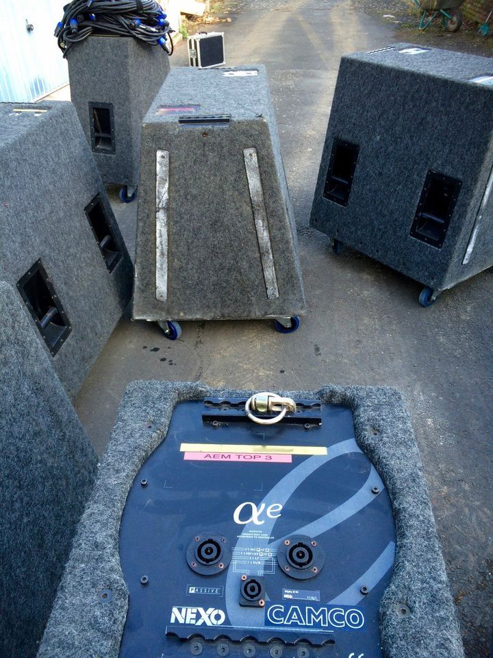 Nexo Alpha E Set mit 2x Camco Vortex 6 und NX-241 4Bässe 4Tops Amping&Kabel TOP