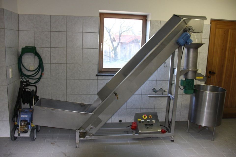 Obstpresse Packpresse Gebhardt Waschanlage Rätzmühle Voran Erhitzer Abfüller