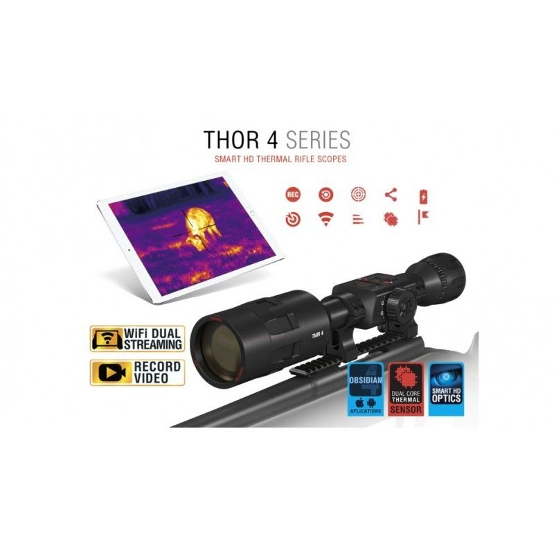 ATN THOR 4, 640X480 SENSOR, 4-40X THERMAL SMART HD RIFLE SCOPE | IndoOptics