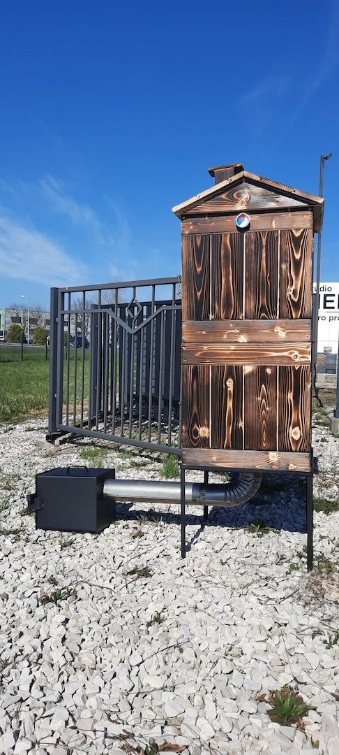 Räucherkammer Räucherofen Räucherplatz Feuerstelle Set Garten