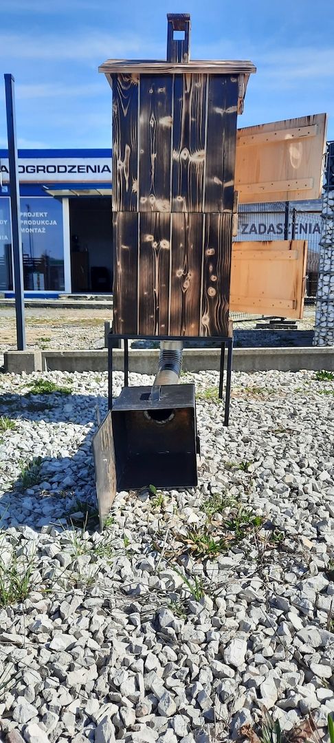 Räucherkammer Räucherofen Räucherplatz Feuerstelle Set Garten