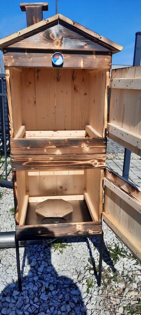 Räucherkammer Räucherofen Räucherplatz Feuerstelle Set Garten