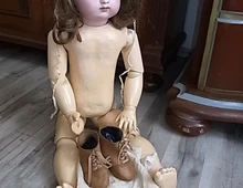 Antike Porzellan Charakter Kopf Puppe