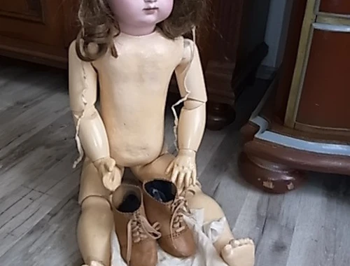 Antike Porzellan Charakter Kopf Puppe
